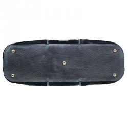 Pre Owned حقيبة سان لوران باريس موس شعر حصان ميتالك رمادي