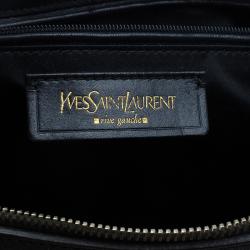 Pre Owned حقيبة سان لوران باريس موس شعر حصان ميتالك رمادي