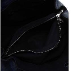 Pre Owned Saint Laurent Paris Navy Blue Leather large Muse Two Satchel