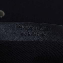 Pre Owned Saint Laurent Paris Navy Blue Leather large Muse Two Satchel