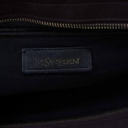 Saint Laurent Paris Dark Brown Leather Medium Cabas Chyc Satchel