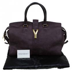 Saint Laurent Paris Dark Brown Leather Medium Cabas Chyc Satchel