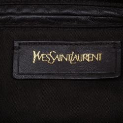 Saint Laurent Paris Burgundy Patent Leather Roady Hobo