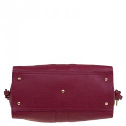 مملوكة مسبقًا Saint Laurent Paris Red Leather Medium Cabas Chyc Satchel