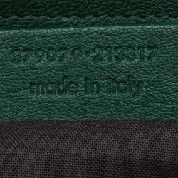 Saint Laurent Paris Green Leather Medium Cabas Chyc Satchel