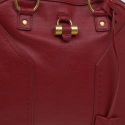 مملوكة مسبقًا Saint Laurent Paris Red Leather Medium Muse Satchel
