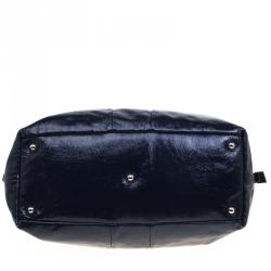 مملوكة مسبقًا حقيبة سان لوران باريس ايزي Y متوسطة جلد لامعة سوداء