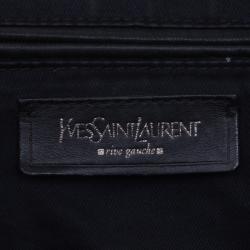 مملوكة مسبقًا حقيبة سان لوران باريس ايزي Y متوسطة جلد لامعة سوداء