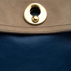 Pre Owned حقيبة سان لوران باريس موس تو سويدي وجلد متعددة الألوان