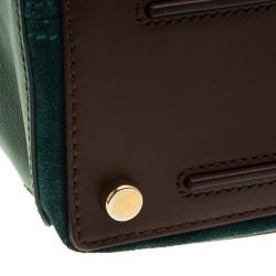 Pre Owned حقيبة سان لوران باريس موس تو سويدي وجلد متعددة الألوان