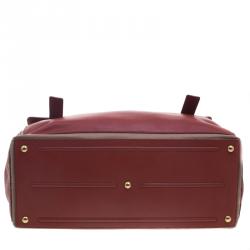 Pre Owned Saint Laurent Paris Copper Brown Leather Muse Two Satchel