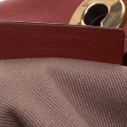 Pre Owned Saint Laurent Paris Copper Brown Leather Muse Two Satchel