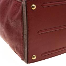 Pre Owned Saint Laurent Paris Copper Brown Leather Muse Two Satchel