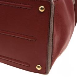 Pre Owned Saint Laurent Paris Copper Brown Leather Muse Two Satchel