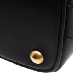 Pre Owned Saint Laurent Paris Black Leather Small Emmanuelle Drawstring Bucket Bag