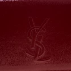 مملوكة مسبقًا Saint Laurent Paris Red Patent Leather Belle De Jour Flap Clutch
