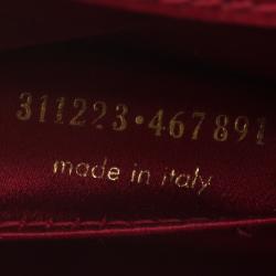 مملوكة مسبقًا Saint Laurent Paris Red Patent Leather Belle De Jour Flap Clutch