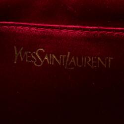مملوكة مسبقًا Saint Laurent Paris Red Patent Leather Belle De Jour Flap Clutch