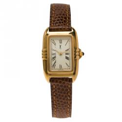 Saint Laurent Paris White Gold-Plated Stainless Steel Classic Women's Wristwatch 18MM