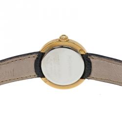 مملوكة مسبقًا Saint Laurent Paris Gold-Plated Stainless Steel Classic Women's Wristwatch 28MM