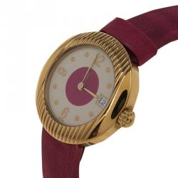 Pre Owned Saint Laurent Paris Gold-Plated Stainless Steel Classic Women's Wristwatch 28MM