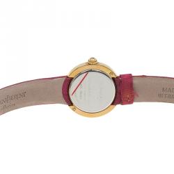 Pre Owned Saint Laurent Paris Gold-Plated Stainless Steel Classic Women's Wristwatch 28MM