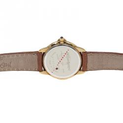 Pre Owned Saint Laurent Paris White Gold-Plated Stainless Steel Classic Women's Wristwatch 27MM