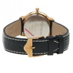 Pre Owned Saint Laurent Paris White Gold-Plated Stainless Steel Classic Women's Wristwatch 29MM