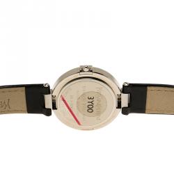 Pre Owned Saint Laurent Paris White Stainless Steel Classic Unisex Wristwatch 30MM