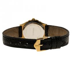 Pre Owned Saint Laurent Paris White Gold-Plated Stainless Steel Classic Women's Wristwatch 25MM