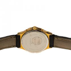 Pre Owned Saint Laurent Paris White Gold-Plated Stainless Steel Classic Women's Wristwatch 25MM