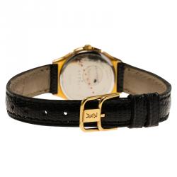 Pre Owned Saint Laurent Paris White Gold-Plated Stainless Steel Classic Women's Wristwatch 25MM