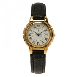 Pre Owned Saint Laurent Paris White Gold-Plated Stainless Steel  Classic Women's Wristwatch 28MM