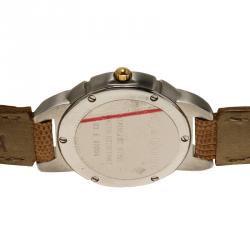 Saint Laurent Paris White Gold-Plated Stainless Steel Classic Women's Wristwatch 28MM