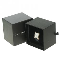 Saint Laurent Paris White Gold-Plated Steel Women's Wristwatch 27MM