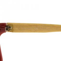 Pre Owned Salvatore Ferragamo Red and Yellow SF716S Wayfarer Sunglasses