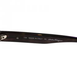 Salvatore Ferragamo Tortoise and Purple SF616S Wayfarer Sunglasses