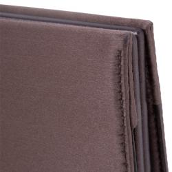 Pre Owned Salvatore Ferragamo Taupe Satin Musa Evening Clutch