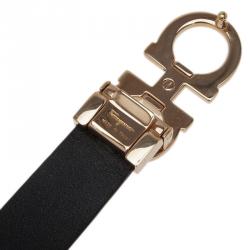 Pre Owned حزام سالفاتوري فيراغامو جانشيني بوجهين جلد بنفسجي 75 سم