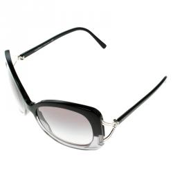 Pre Owned Salvatore Ferragamo Black 2167-B Over Sized Sunglasses
