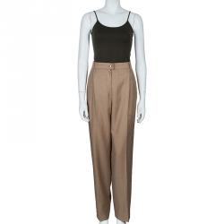 Salvatore Ferragamo Beige Tailored Pants XL
