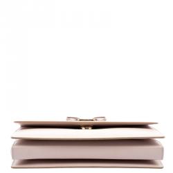 Pre Owned حقيبة كتف سالفاتوري فيراغامو جيني جلد وردية فاتحة