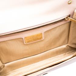 Pre Owned حقيبة كتف سالفاتوري فيراغامو جيني جلد وردية فاتحة