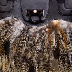 Pre Owned حقيبة سالفاتوري فيراغامو ريش متعدد الألوان