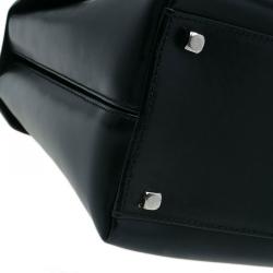 Salvatore Ferragamo Black Leather Kelly Top Handle Bag