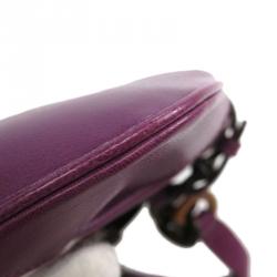 Salvatore Ferragamo Purple Leather Marisa Shoulder Bag