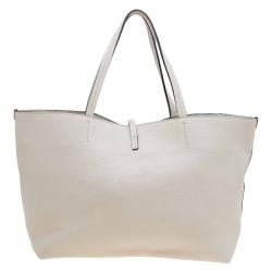 Pre Owned Salvatore Ferragamo Beige Leather Bice Tote