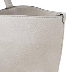 Pre Owned Salvatore Ferragamo Beige Leather Bice Tote