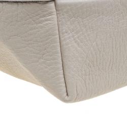 Pre Owned Salvatore Ferragamo Beige Leather Bice Tote