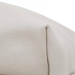 Pre Owned Salvatore Ferragamo Beige Leather Bice Tote